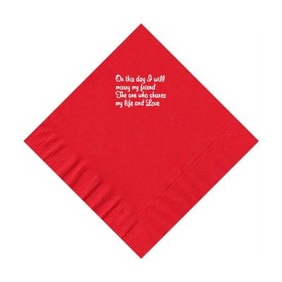 100 2-Ply Cocktail Personalized Napkins with "On This Day" Logo