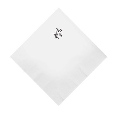 100 2-Ply Cocktail Personalized Napkins with Peace Dove Logo