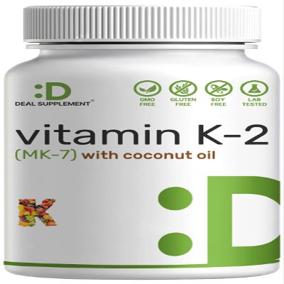 DEAL SUPPLEMENT Vitamin K2 MK-7 200mcg Per Serving, 240 Coconut Oil Softgels | Easily Absorbed Menaquinone-7 Form | Bone, Joint, & Immune Support Non-GMO