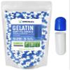 XPRS Nutra Size 3 Empty Capsules - 1000 Count Empty Gelatin Capsules - Pills DIY Capsule Filling - Pure Bovine Pill Gel Caps Fillable for Do-It-Yourself Vitamins and Supplements (Blue/White) view 1