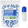 XPRS Nutra Size 3 Empty Capsules - 500 Count Empty Gelatin Capsules - Pills DIY Capsule Filling - Pure Bovine Pill Gel Caps Fillable for Do-It-Yourself Vitamins and Supplements (Blue/White)