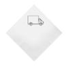 100 2-Ply Cocktail Personalized Napkins with Truck Logo view 1