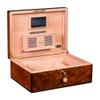Autographed Daniel Marshall 125 Cigar Humidor Burl with Lift out tray installed view 2