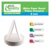 EcoQuality [200 Pack White Disposable Paper Plates 6 Inch Perfect for Parties, BBQ, Catering, Office, Event's, Pizza, Restaurants, Recyclable, Compostable and Microwave Safe view 3