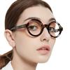 MARE AZZURO Digital Screen Glasses Women Funky Round Computer Glasses with Spring Hinge view 1