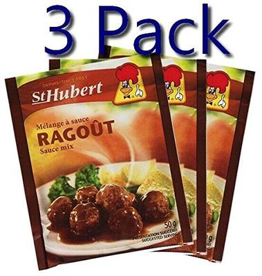 3 PACK St-Hubert RAGOUT gravy sauce mix from CANADA