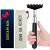 Flanker-L Oversized Portable Extendable Back Scratcher, Upgraded Metal Stainless Steel Telescoping Back Scratcher Tool with Canvas Carrying Bag view 1