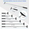 Flanker-L Oversized Portable Extendable Back Scratcher, Upgraded Metal Stainless Steel Telescoping Back Scratcher Tool with Canvas Carrying Bag view 2