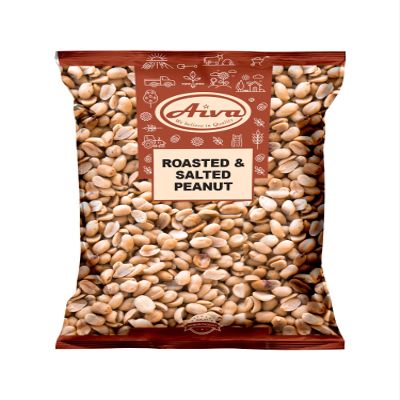 Aiva Roasted and Salted Peanuts (Premium Grade Quality)  Crunchy and Savory Snack for Snacking, Cooking, and Toppings | Ground Nuts Roasted - (10 LB Bulk)