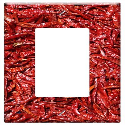 Switch Plate Single Rocker/GFCI - Chilli Spices Dry Red Chili Ingredient Hot