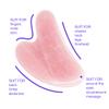 AOVIOANDY Gua Sha Massage Tool Rose Quartz Jade GuaSha Facial Tool, Gua-Sha Stone for Neck Body SPA Acupressure Scraping Massage Trigger Point Treatment view 2