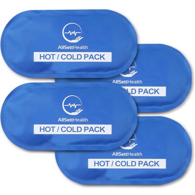 Ice Packs for Injuries Reusable for Swelling & Pain Relief Soft Gel Ice Packs Reusable, Cold Packs for Injuries, Soft Ice Packs for Sprains, Bruises & Recovery, 10.5 x 5 Inch (4 Pack)