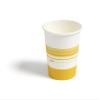 Perk Staples Paper Hot Cup, 8 Oz., White/Yellow view 2