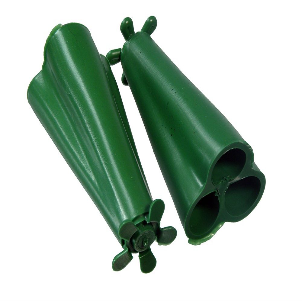 12 xWIGWAM Grip Holders Holds 3 Garden Canes Safety Protector Plastic