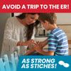 microMend Emergency Wound Closures Surgical Quality Laceration Repair Without Stitches - Think Ahead - Be Prepared - Add to Your First Aid Kit, Camping Gear (Multi Pack - 3 Packs of 2 Medium Devices) view 2