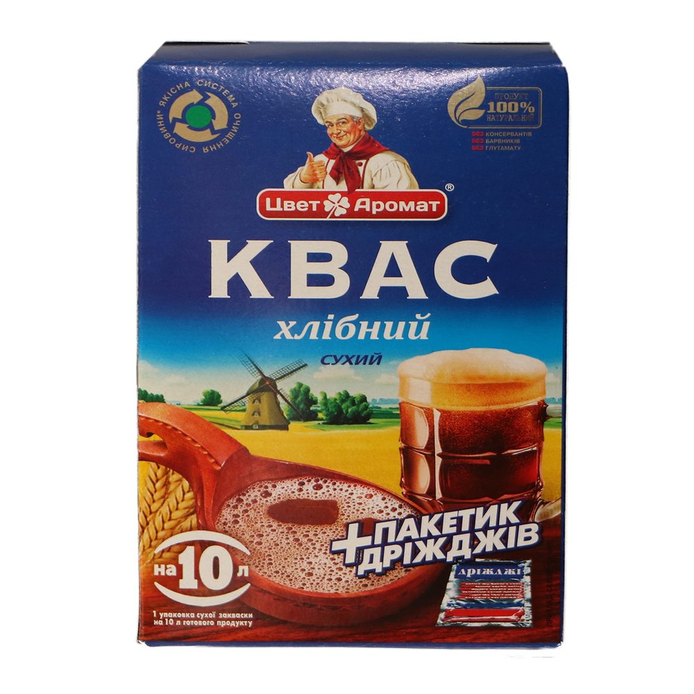 Set for making KVASS () a traditional Slavic drink, 1 pack for 10 liters of instant homemade kvass (1 pack)