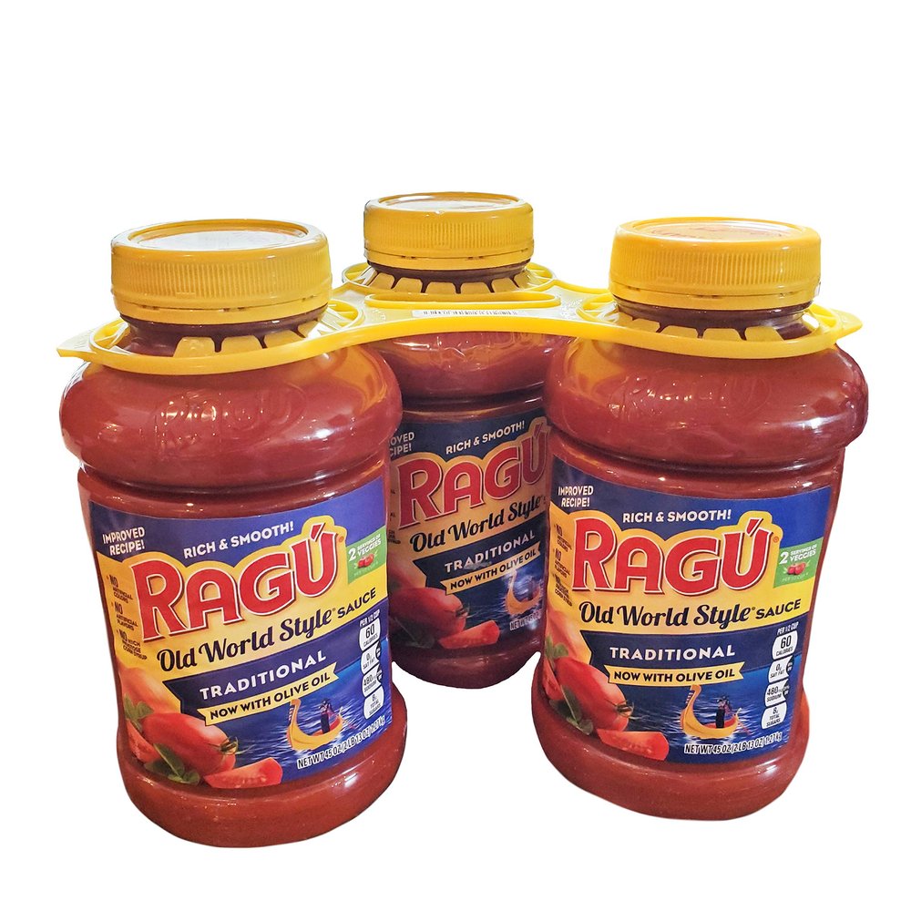 Ragu Old World Style Traditional Rich & Smooth Pasta Sauce with Olive Oil - 3 Pk (45 oz ea)