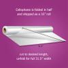 Clear Cellophane Wrap Roll 31.5 Inches Wide x 200 Feet Long - Thick Cellophane for Baskets, Gifts, Flowers & Food - Folded on 16" Roll, Unfolds to 31.5" Wide view 2
