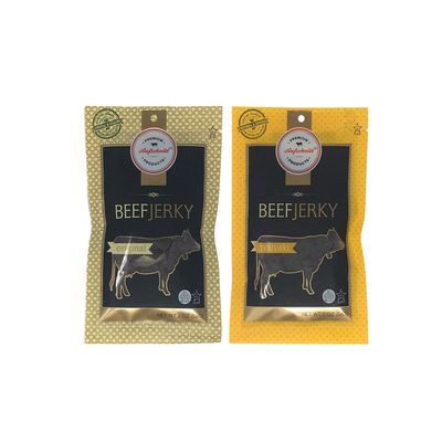 Aufschnitt Grass Fed Beef Jerky - Low Sodium, Certified Kosher - Made in USA - Keto Friendly - 2 Pack, Variety