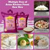 Asian Kitchen Ponni Raw Rice 4-Pound Bag, 4lbs (1.81kg) Short Grain Rice ~ All Natural | Gluten Friendly | Vegan | Indian Origin | Export Quality view 3