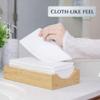 400 Paper Towels Cloth-Like Hand Tissue Paper Napkins, Disposable Hand Towels for Bathroom Guests, Disposable Face Towel for Guest, Washcloths or Dinner Napkin, Made in USA, White view 2