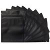 100 Pack Mylar Bags 3.3 x 5.1 Inch Resealable Smell Proof Bags Foil Pouch Bag Flat Bag Matte Black view 1