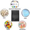 100 Pack Mylar Bags 3.3 x 5.1 Inch Resealable Smell Proof Bags Foil Pouch Bag Flat Bag Matte Black view 4
