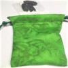3 Dried Tonka beans ~ hand made pouch ~ Ravenz Roost hand made choose color (green mottled) view 1