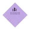 100 2-Ply Cocktail Personalized Napkins with Two lines and 1 inch Monograms view 1