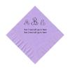 100 2-Ply Cocktail Personalized Napkins with Two lines and 1 inch Monograms view 4