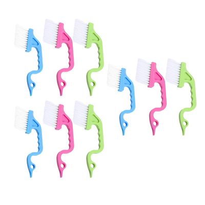 BESPORTBLE Slot Cleaning Brush Set 9pcs Swan Shape Deep Clean Windows Tracks and Grooves Ease