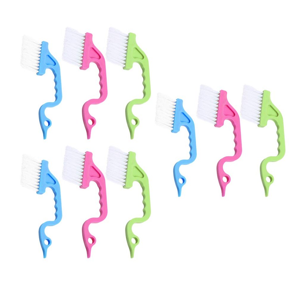 BESPORTBLE Slot Cleaning Brush Set 9pcs Swan Shape Deep Clean Windows Tracks and Grooves Ease
