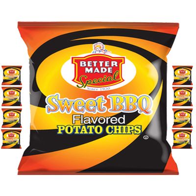 Better Made Special Potato Chips (8) x Bags 2.75oz Each (Pack of 8) (SWEET BBQ)