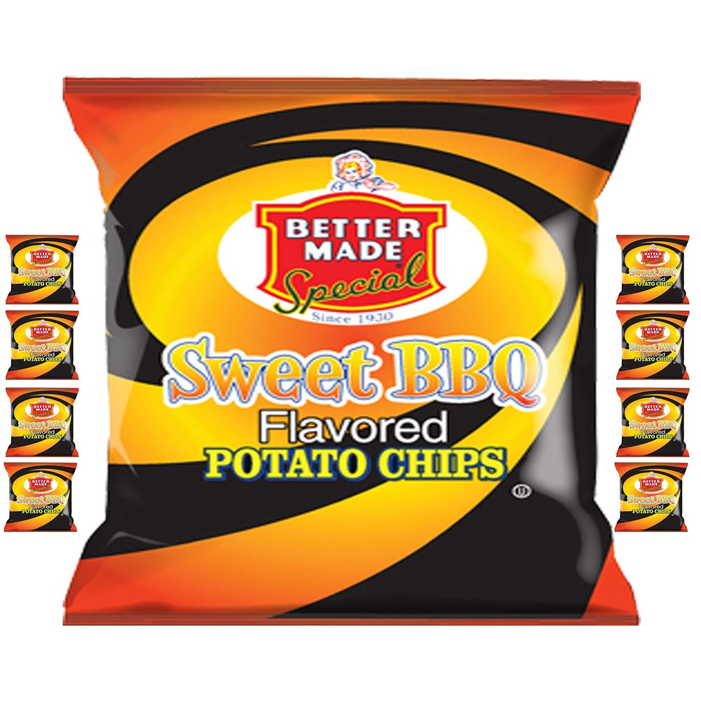 Better Made Special Potato Chips (8) x Bags 2.75oz Each (Pack of 8) (SWEET BBQ)