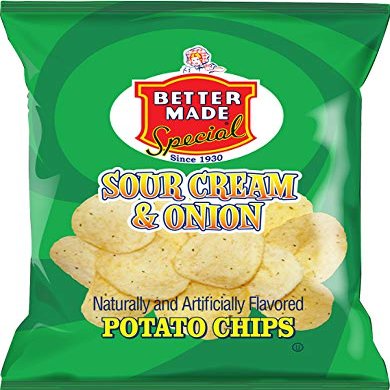 Better Made Special Potato Chips (8) x Bags 2.75oz Each (Pack of 8) (SOUR CREAM & ONION)