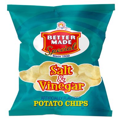 Better Made Special Potato Chips (8) x Bags 2.75oz Each (Pack of 8) (SALT & VINEGAR)