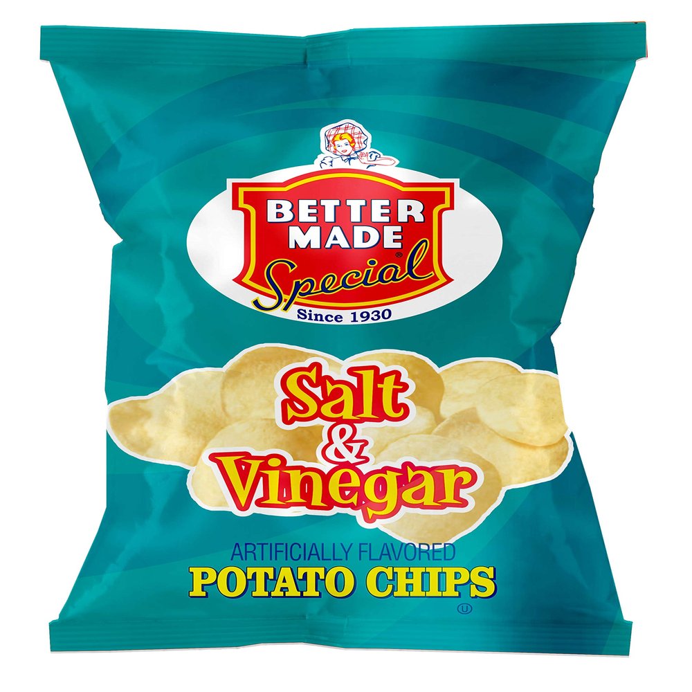 Better Made Special Potato Chips (8) x Bags 2.75oz Each (Pack of 8) (SALT & VINEGAR)