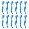Baring 12 Pack Denture Brush Hard Denture Cleaning Brush False Teeth Brush Toothbrush Multi-Layered Bristles&Portable Denture Double Sided Brush view 1