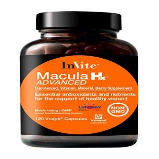 Invite Health Macula Hx Advanced - Provides Carotenoids, Vitamins, Minerals and Berry Extracts to Support Overall Vision Health - 120 Vegetarian Capsules (2-Pack)