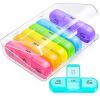 AUVON Weekly Pill Organizer 3 Times a Day, Large 7 Day Pill Box 3 Times a Day with Separate Container, Portable Pill Case for Medication, Vitamins, Fish Oil and Supplements view 1