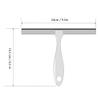 Fdit Stainless Steel Glass Cleaner, Window Wiper Multi Surface Scraper for Bathroom Glass Tiles Car Windows with Suction Cup Hook view 2