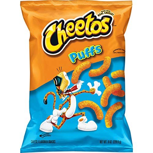 Cheetos Jumbo Puffs Cheese Flavored Snacks 8 Ounce Plastic Bag