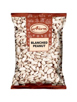 Aiva Raw Peanuts Skinless, Blanched, Uncooked, Unsalted Gourmet Quality Nut USA Grown 5 LB