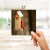 Small World Greetings Single Cardinal Note Cards 12 Count - Blank Inside with White Envelopes - A2 Size 5.5" x 4.25" - All Occasions - Bird Stationery - Birthday, Thank You, and More view 3