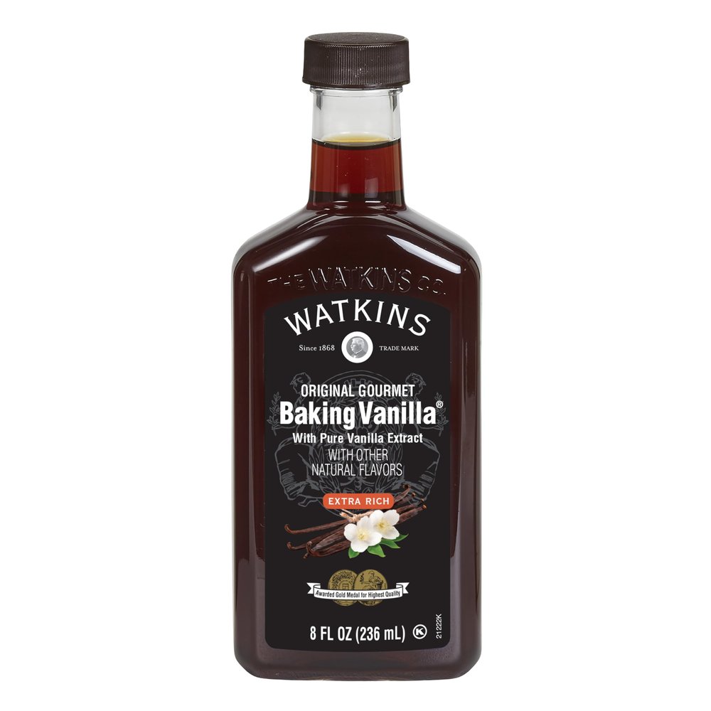 Watkins All Natural Original Gourmet Baking Vanilla with Pure Extract, 8 fl. oz. Bottle, 1-Pack