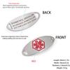 BAIYI HOPE Braided Leather Medical Emergency Bracelets Stainless Steel Medical Alert ID Bracelets Interchangeable Medical Awareness Bracelets Free Engraving view 2