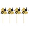 12pcs Wedding Cupcake Decor Cake Picks Cake Toppers Bee Cake Topper view 1