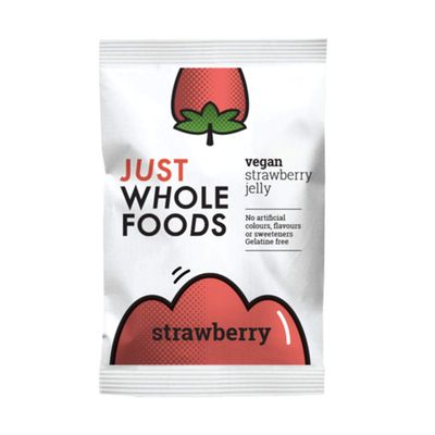 6xJust Wholefoods Organic Strawbry Real Fruit Flavoured Jelly Crystals 85g