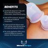 HawkGrips 6-piece Professional Cupping Kit for Massage Therapy and Physical Therapy, Massage Therapy Cups, Deep Tissue Massage, Premium Silicone Cupping Set & 2-Hour CEU-Eligible Course, Pack of 1 view 2