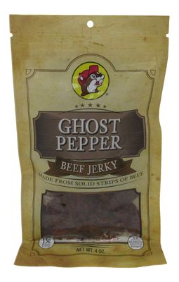 Buc-ee's Ghost Pepper Beef Jerky in a Resealable Bag, 4 Ounces